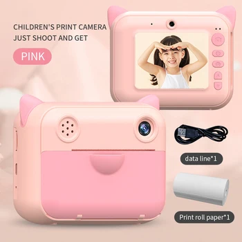 CP01 HD Toplotno Tiskanje Otrok Digitalni Fotoaparat, Instant Print Fotoaparat Za Otroke 2.4 Palčni Telefon Video Kamera Igrača za Dekleta, Fantje