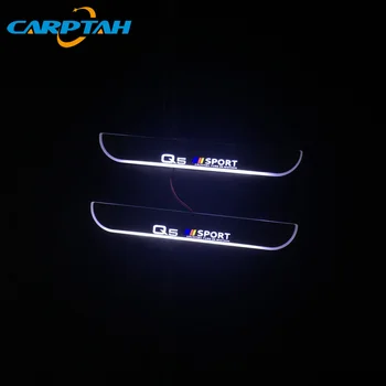 CARPTAH Trim Pedal Avto Zunanjost Deli LED Vrata Polico Izvažajo Ploščo Poti Dinamične Darkice luč Za Audi Q5 2010 - 2017 2018