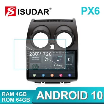 ISUDAR Avto Multimedijski Predvajalnik, 1 Din Android 10 avtoradio Za Nissan Qashqai 1 J10 2006-2013 GPS Auto Stereo Sistem Hexa Core 4GB