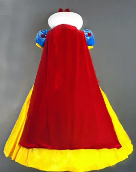 Plus velikost S-2XL Z vrveža Ženske Odraslih Halloween Cartoon Princeso Sneg Bel Kostum Za Prodajo