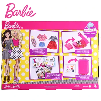 Prvotni Barbie Lutke blagovne Znamke Potovanja Dekle s Psiček Izbor Fashionista Lutka Igrače za Otroke, Darilo za Rojstni dan Prerojeni Bonecas
