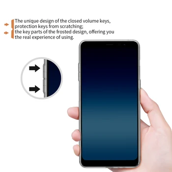 Za Samsung Galaxy A8+2018 Primeru Zajema NILLKIN Ultra Tanek Slim TPU Ohišje Za Samsung Galaxy A8+2018 Visoke Kakovosti Mehko TPU