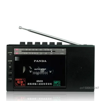 PANDA 6503 Diktafon Trak Prenos Vgrajen Mikrofon z tipko za Snemanje U disk TF Kartice Igrajo Rec WM FM Radio