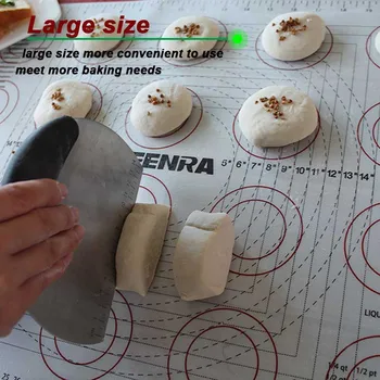TEERNA Non-stick Peko Mat Velike Silikonski Valjanje Testa Mat Macaron Silikonski Pekač Mat Torto Peko Pasrty Orodja Bakeware