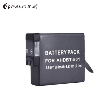 2pcs 1800mAh baterija za GoPro Hero5 hero6 black baterija za GoPro hero 5 6 Hero5 AHDBT 501 baterije