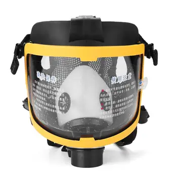 Električni Stalen Pretok Priložen Zrak, ki se Dovaja Poln Obraz Plinsko Masko Respirator Sistem Zaščitni respirator Masko Delovnem mestu Varnost Supplie