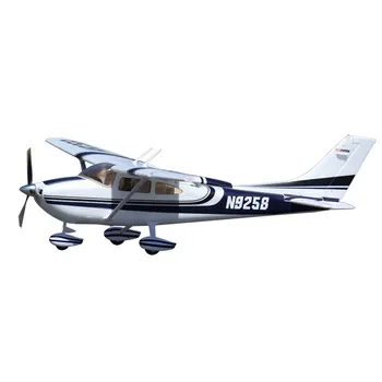 FMS RC Letalo Nebo Trener Cessna 182 1400mm 1.4 m 5CH z Zavihki LED Reflex Žiro Modra PNP Model Letalo Letalo Avion Začetnik