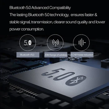 Mifo i6 IP68 Vodotesen Bluetooth 5.0 Slušalke Binaural Stereo kakovosti Čepkov Prenosni Šport Povodcem Ušesni Čepi Glasbo, slušalke