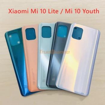 Za Xiaomi Mi 10 Lite Pokrovček Baterije Vrata Nazaj Stekla Za Mi10 Mladi 5G Zadaj Stanovanjska Vrata Primeru Pokrovček Baterije Nadomestni Deli