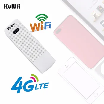 KuWfi Odklenjena 4G Wifi Usmerjevalnik Brezžični USB WIFI LTE Modem USB, Omrežne dostopne točke wifi Dongle Podporo ZDA/CA/Mehika/Argentina/Čile/Peru