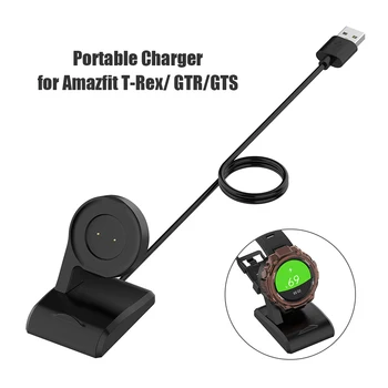 Kabel polnilnika za Amazfit T-Rex GTR GTS Smartwatch USB Adapter Kabel Moč Primeru Mobilni Telefon Opremo