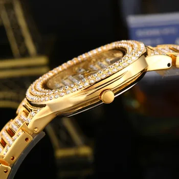 MISSFOX Zapestne Ure Za Ženske Zlata Zapestnica blagovne Znamke Luksuznih Ženskih Watch 2020 Nepremočljiva Velika Moda Patek ročno uro Quartz