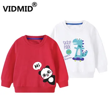 VIDMID Baby Dekleta Sweatshirts dolg rokav Bluze Otrok bombaž jopiči oblačila Otroci T-shirt Jopiči risanka vrhovi 4150 02
