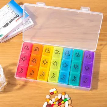 7 Dan, Tableta, Tablete Škatla Imetnik 14 Omrežja Tedensko Medicine Shranjevanje Organizator Primeru X5XC