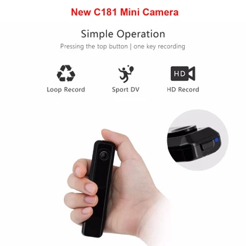 C181 1080P Full HD Prenosni Fotoaparat Pen Mini Majhen Fotoaparat, Glas, Video Snemalnik Pero Mikro Telo Smart Camara