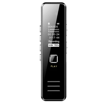 Mini Digitalni Diktafon 192Kbps 20-Urno Snemanje Mp3 Igranje Mini Snemalnik Ne Pomnilnika, Max Podporo 32Gb Tf Kartica