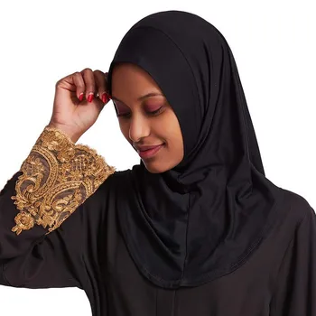 Nastavljiv Muslimanskih Moda Hijabs 2020 Poletje Turban Femme Islamske Skp za Ženske Ramadana Oblačila 70*24*64cm Dolgo Priložnostne Headwrap