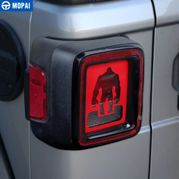 MOPAI Kovinski Avto Zunanjost Rep Svetlobe Kritje Varovala Dekoracijo Pribor za Jeep Wrangler JL 2018+ za Jeep Gladiator JT 2018+