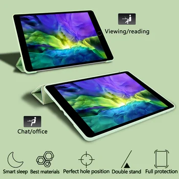Tropski Flamingo Primeru Za Apple iPad Zraka 9.7 fundas Slim PU Mehki Silikonski wake Smart Cover Ohišje za iPad mini 5 4 3 Pro 2020