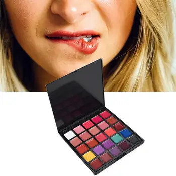 25 Barvna Paleta Vlažilne Lip Gloss Ličila Šminka Paleta dolgotrajno Non-stick Nepremočljiva Kozmetični Palett K5B0