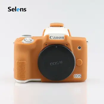 Selens Fotoaparat, Mehko Silikonsko Ohišje Zaščitni Pokrov Za Canon M50 Mirrorless Sistem Fotoaparata, Gume, Kože Primeru
