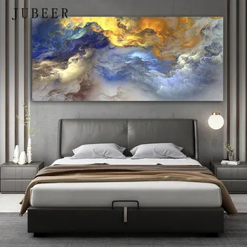 Velike Slikarske Povzetek Wall Art Barve, Oblaki Slika na Steni Modularni Slike za Dnevni Sobi Doma Dekoracijo Sodobne Plakat