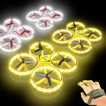 KaKBeir, ki Plujejo pod Watch Gesto Helikopter NLP RC Brnenje Roko Elektronski Quadcopter Interaktivni Indukcijske dron Otroci igrače