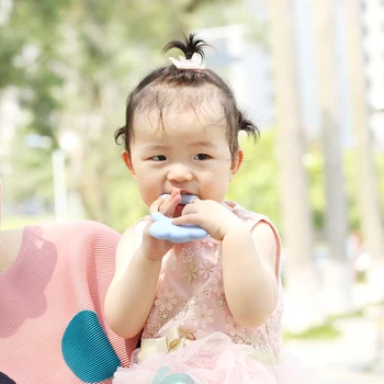 Chenkai 10PCS Baby Silikonski Slon Teether Lesen Prstan Začetnih BPA Free Za DIY Dojenčka Žvečljive obesek zdravstvene Nege Zapestnica Igrače