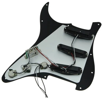 KAISH Različnih Naložen Strat SSS Pickguard Prewired ST Strat Pickguard s Pickups Paše za Fender
