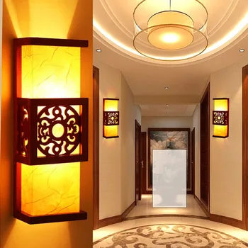 Kitajski, klasični antični zid svetlobe spalnica foyer rov lučka za prehod koridorja imitacije pergamentni papir