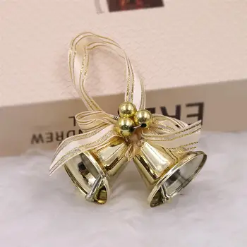 1PCS Božično Drevo Bell Ornament Mini Traku Jingle Bell Dekoracijo Viseči Okras Božič Stranka Obesek DIY Dekor