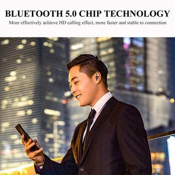 Brezžična tehnologija Bluetooth 5.0 Slušalke Mini Ultra-Majhna za V uho Šport z Mic Čepi Huawei Xiaomi Apple, Android Prikrite Univerzalni