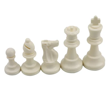 Šahovske Figure 8,5 cm Kralj Chessmen Odraslih Otrok Plastičnih Šah Številke Turnir Igra Igrače Backgammon 1 Nastavite Visoke Kakovosti Varnost Igrač