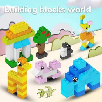 350-700pcs masovno prodajo Mini Velikosti gradnikov Baby DIY Zbrati Živali Model Bloki Izobraževalne Opeke Igrače Za Otroke Darila