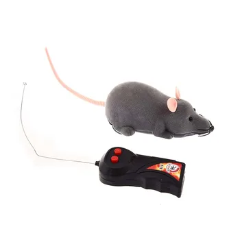 Elektronska daljinsko upravljanje Čudovit Svetlo sivo miško igrača za igranje z mačko za hišne živali