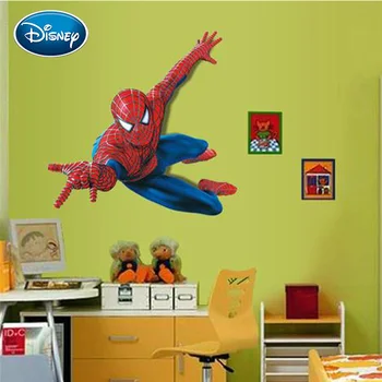 Disney nalepke, spiderman, risanka otroški sobi velike nalepke odstranljive nalepke