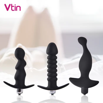 Analni Butt Plug z vibriranjem Prostate Massager Erotične Igrače Vibrator Analni Čep Zasebnih Dobrin za Moške, Ženske Sex Shop