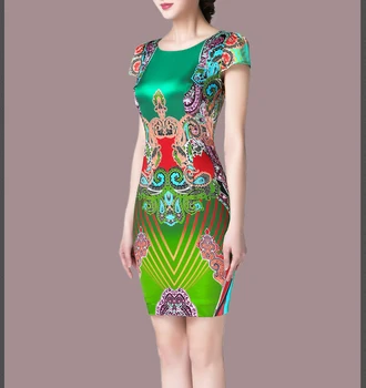 Svila Cvetlični Plus Poletje Velikost Bodycon Obleko Elegantno Midi Boho Stranka Obleke za Ženske Jurken Zomer 2020 KJ