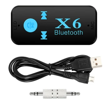 X6 Univerzalni Bluetooth Sprejemnik V4.1 Podpira TF Kartice Handfree Klic Predvajalnik Glasbe AUX V/ 3.5 mm Audio Stereo Bluetooth Sprejemnik