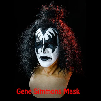 Poljub Band Gene Simmons Punk Masko Cosplay Pevka Chaim Witz Rock Bar, DJ Ustvarjalne Stranke Halloween Latex Maske Rekvizitov, Kostumov