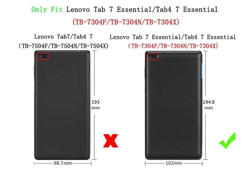 MingShore Krepak Silikonski Shockproof Zaščitni Pokrov Primeru Za Lenovo Zavihku 7 Bistvene 7.0 palčni TB-7304F/N/X/I Tablet