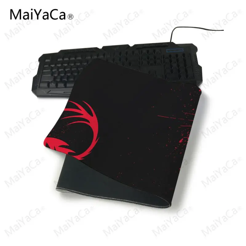 MaiYaCa Hitrost Različica E-športne igre mouse pad Anti-skid Obrabe Velikost 31x75cm in 40x90cm Za Rdeči Zmaj Logotip Ozadje
