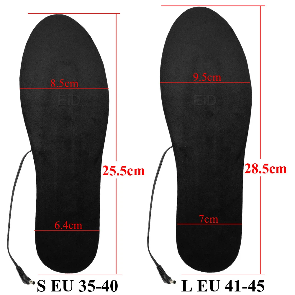 EiD USB Ogrevani Vložki za Čevlje, Električni Stopala Segrevanja Pad Noge Toplejše Nogavice Pad Mat Zimske Športe na Prostem Ogrevanje Vložki Pozimi Toplo