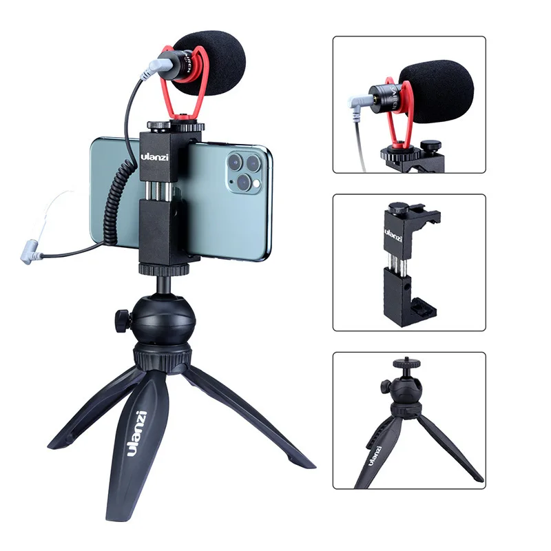 UALNZI Pametni Video Kit III SAIREN Q1 Mikrofon Ulanzi MT-04 Mini Stojalo ST-02S Držalo za Telefon za Vlogging Dodatki