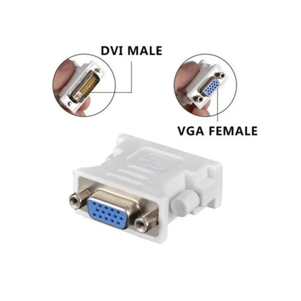 DVI D Moški VGA Ženski Socket Adapter Pretvornik VGA DVI/24+1/24+5 Pin Moški VGA Ženski Adapter Pretvornik Video Kabel