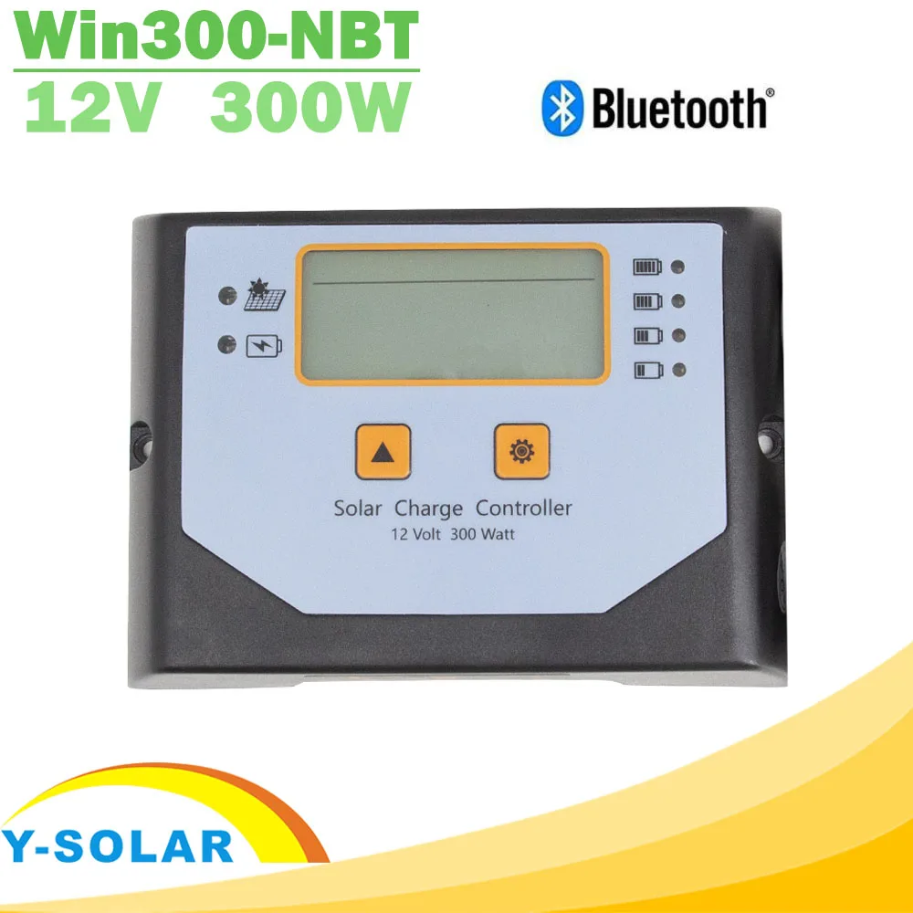 12V PWM Solarni Krmilnik za Polnjenje 300W Vgrajen vmesnik Bluetooth Sončne Celice Panel Regulator PV Doma Polnilec za Baterije na Zaslonu LCD Design