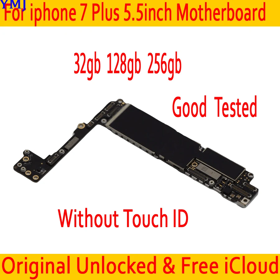 Tovarniško odklenjen za iphone 7 Plus Matično ploščo Z / Brez Dotik ID,Št iCloud za iphone 7Plus 7P Mainboard, Prvotne