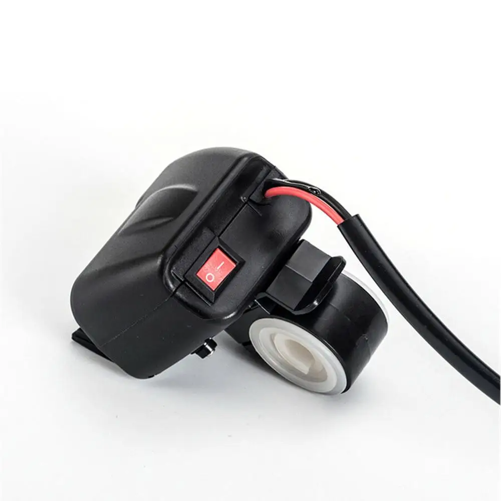 12V 2.1 motorno kolo, USB Polnilec Digitalni LED Zaslon Voltmeter + Termometer Nepremočljiva Stikalo Z 2 Kos USB Vtičnico