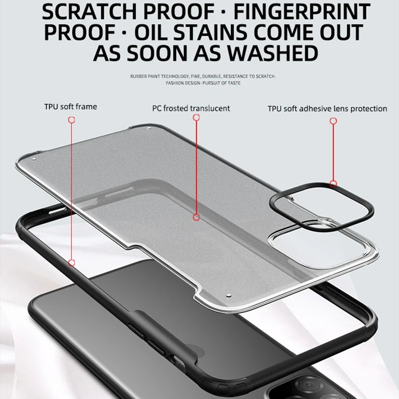 IPAKY za iPhone 11 Primeru Prozoren Silikonski PC Hibridni za iPhone 11 Pro Primeru Shockproof Oklep Kritje za iPhone 11 Pro Max Primeru