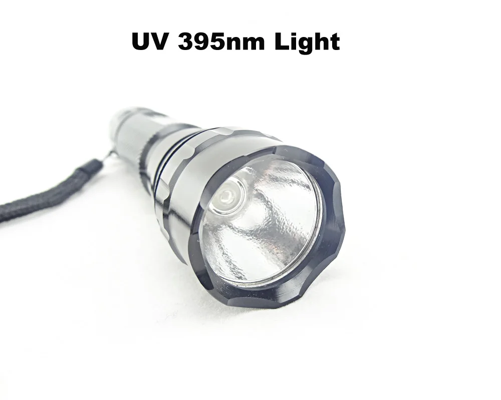 DanceLite UV 395nm Ultravijolično Svetilko 3w Vijolično Svetlobo Testiranje Lučka (1x3.7V 18650)